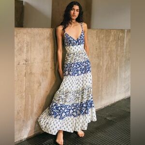 ZARA PATCHWORK PRINT PANEL DRESS MEDIUM EUC